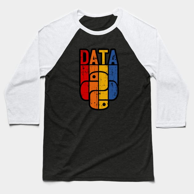 Data & Python Baseball T-Shirt by Peachy T-Shirts